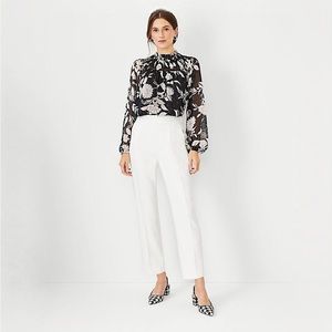 Ann Taylor | Women's The High Waist Ankle Pant | White | Size 10 Regular | NWT